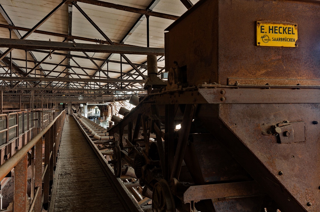 Förderband zum Befüllen der Möllerbunker