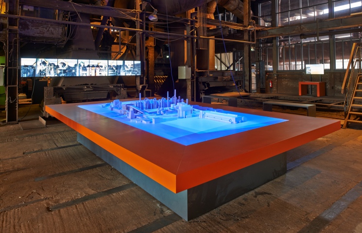 Modell der Völklinger Hütte