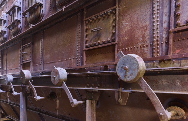 Trockengasreinigung  vom Boden aus gesehen