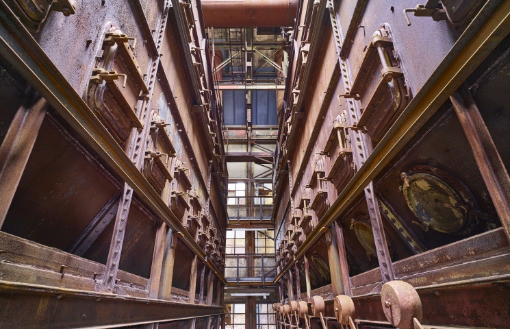 Trockengasreinigung Zwischen Zwei Reinigungsblöcken