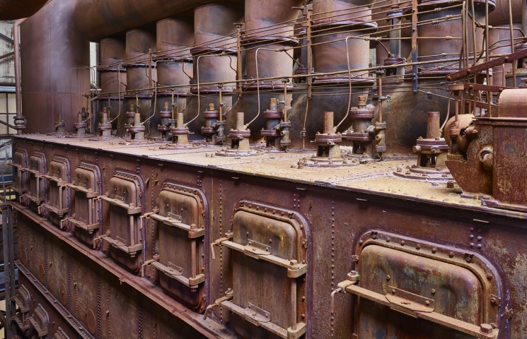 Trockengasreinigung Zuläufe des Gichtgases in die Trockengasreinigung