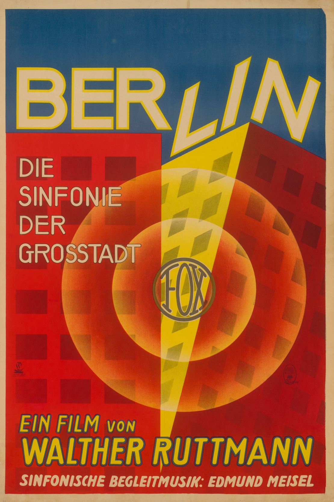 Berlin Die Sinfonie der Grossstadt Deutsche Kinemathek Grafikarchiv 1